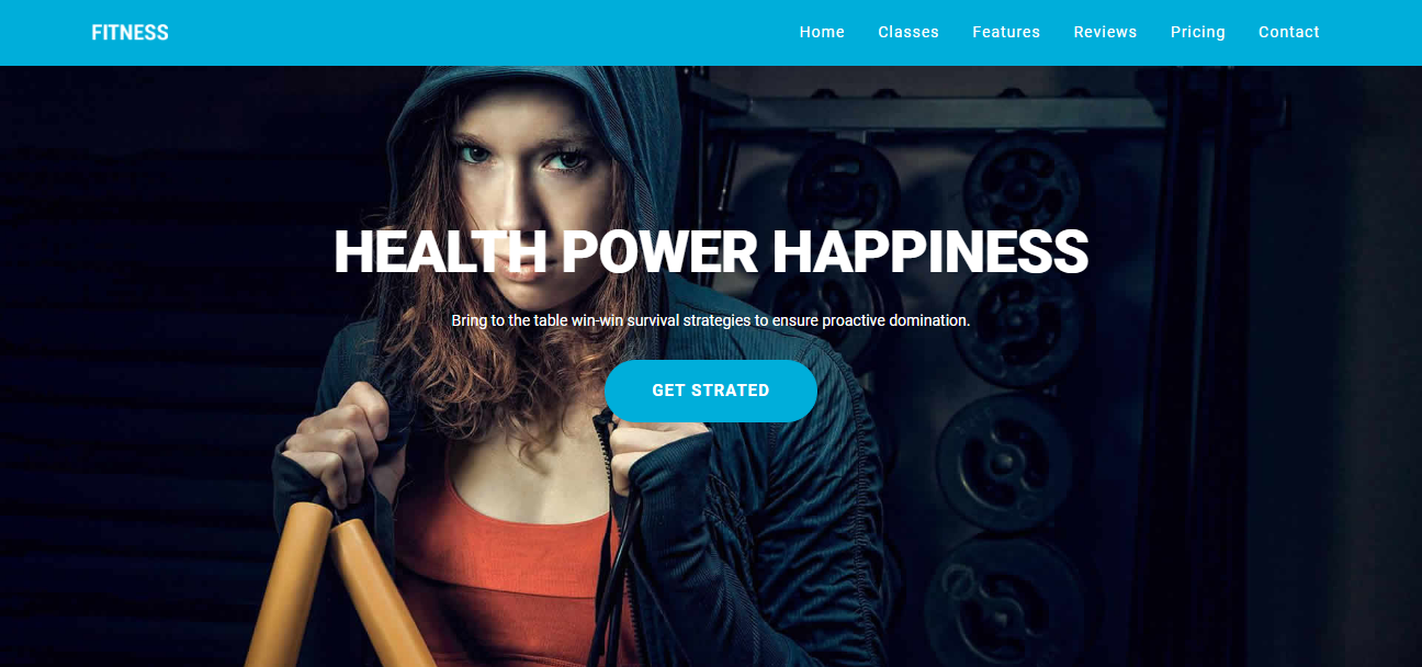 Fitness Multipurpose Landing Page Template